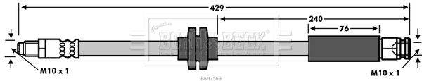 BORG & BECK Pidurivoolik BBH7569